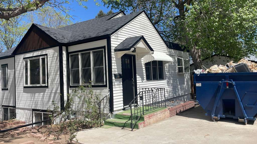 After: Denver metro · Full front repaint · White with black trim
